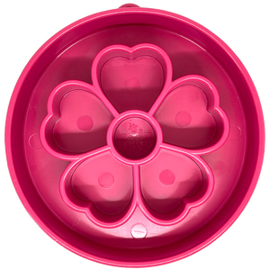 SodaPup - Flower Design eBowl Enrichment Slow Feeder Bowl for Dogs: Flower Bowl - Pink