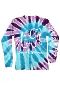 Ocean Berry Purple & Blue Tye-Dye Long-Sleeved Puppie Love Shirt