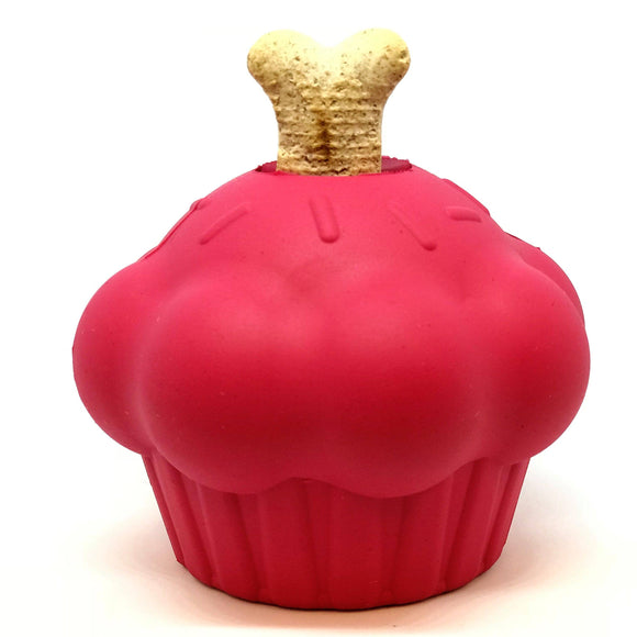 MKB Cupcake - Chew Toy - Treat Dispenser - Pink - Medium