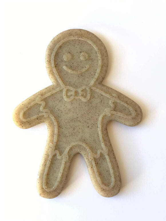 SodaPup - SP Nylon Gingerbread Man Chew Toy - Medium/Large - Brown