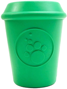 SP Coffee Cup Durable Rubber Chew Toy and Treat Dispenser
